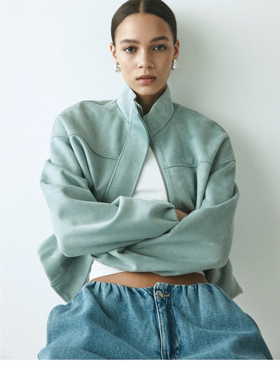 H&M Jackets & Blazers - NWT H&M Suede Bomber Jacket - Women
